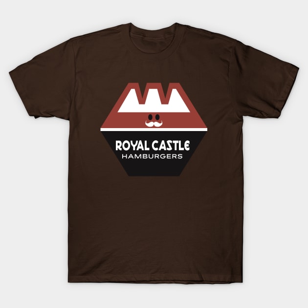 Royal Castle Hamburger Restaurant Retro T-Shirt by carcinojen